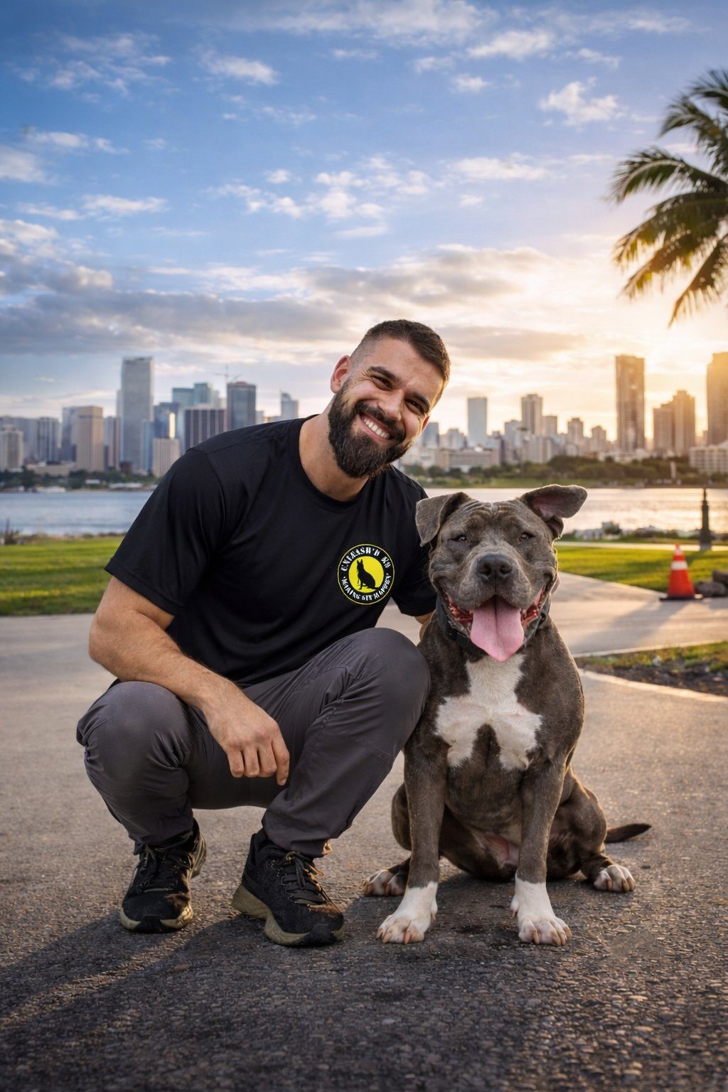 Andre, Fundador do Unleash'd K9, treinador canino profissional em Miami
